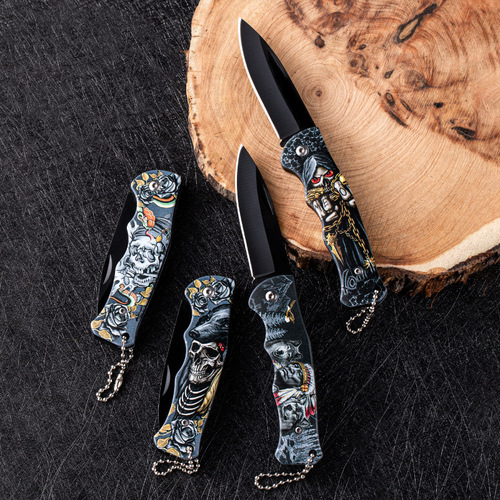Outdoor Stainless Steel Small Knife Camping Folding Knife Multi-functional Adjustable Height Hardness Mini Fruit Knife