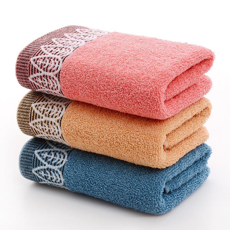 Pure Cotton Towel Thickened Adult Household Wholesale Absorbent Towel Pure Cotton Soft Towel Comfortable and High Quality