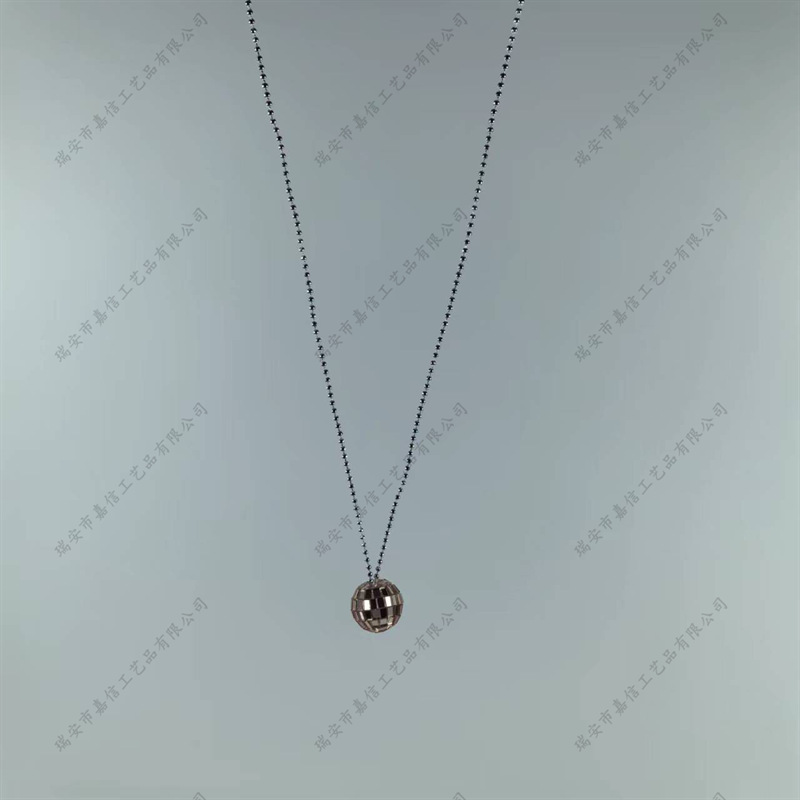 Collar tipo bola de discoteca con efecto láser colorido, decoración colgante para fiestas o Navidad