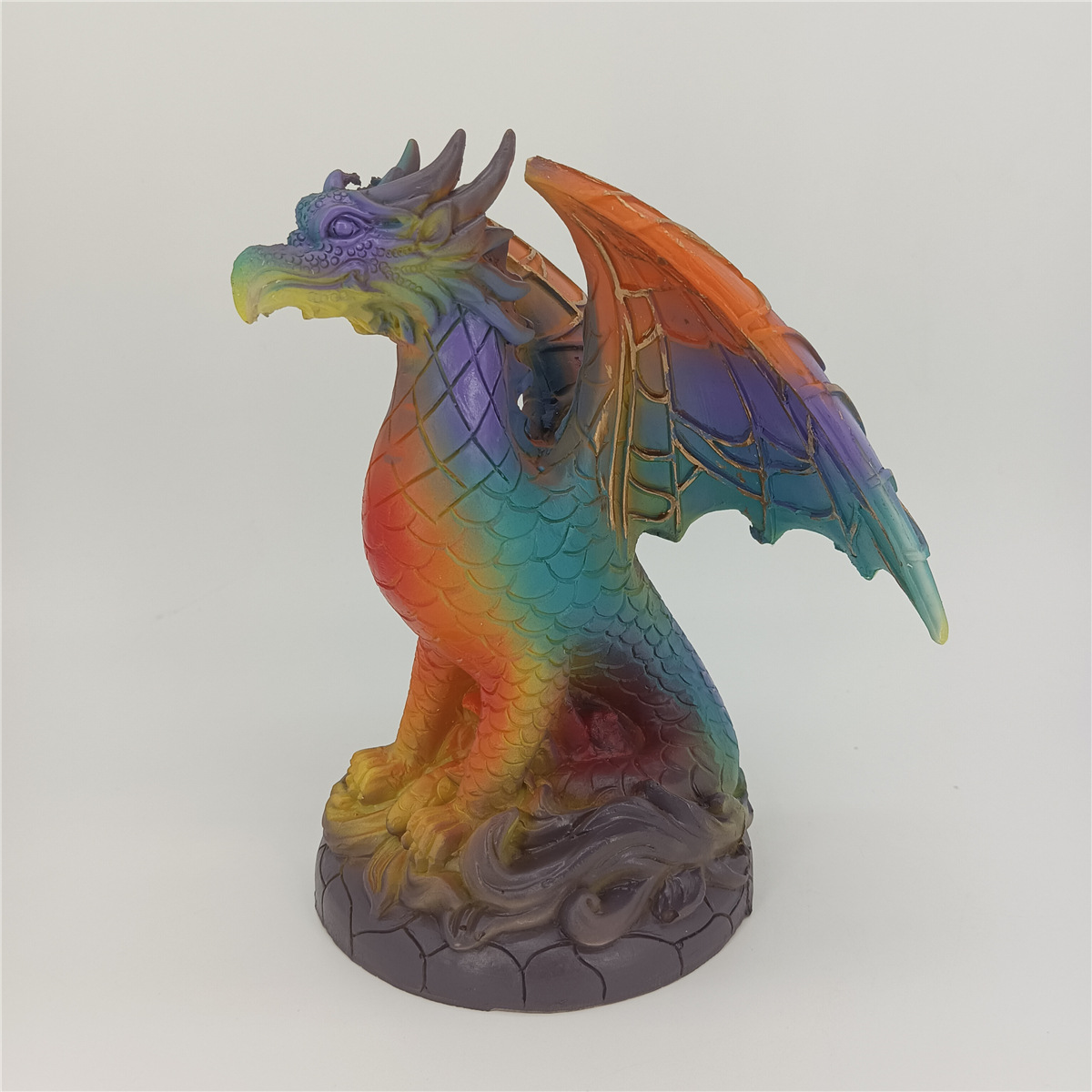 Transfronterizo nuevo vintage animal luz de la noche decoración del hogar teñido resina artesanía hogar fiesta decoración lámpara de mesa