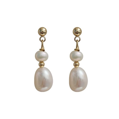 Natural Pearl Earrings with Baroque Design, Snug-Fit No-Hole Scented Candle Earrings, High-End Elegance and Charming Accessory
