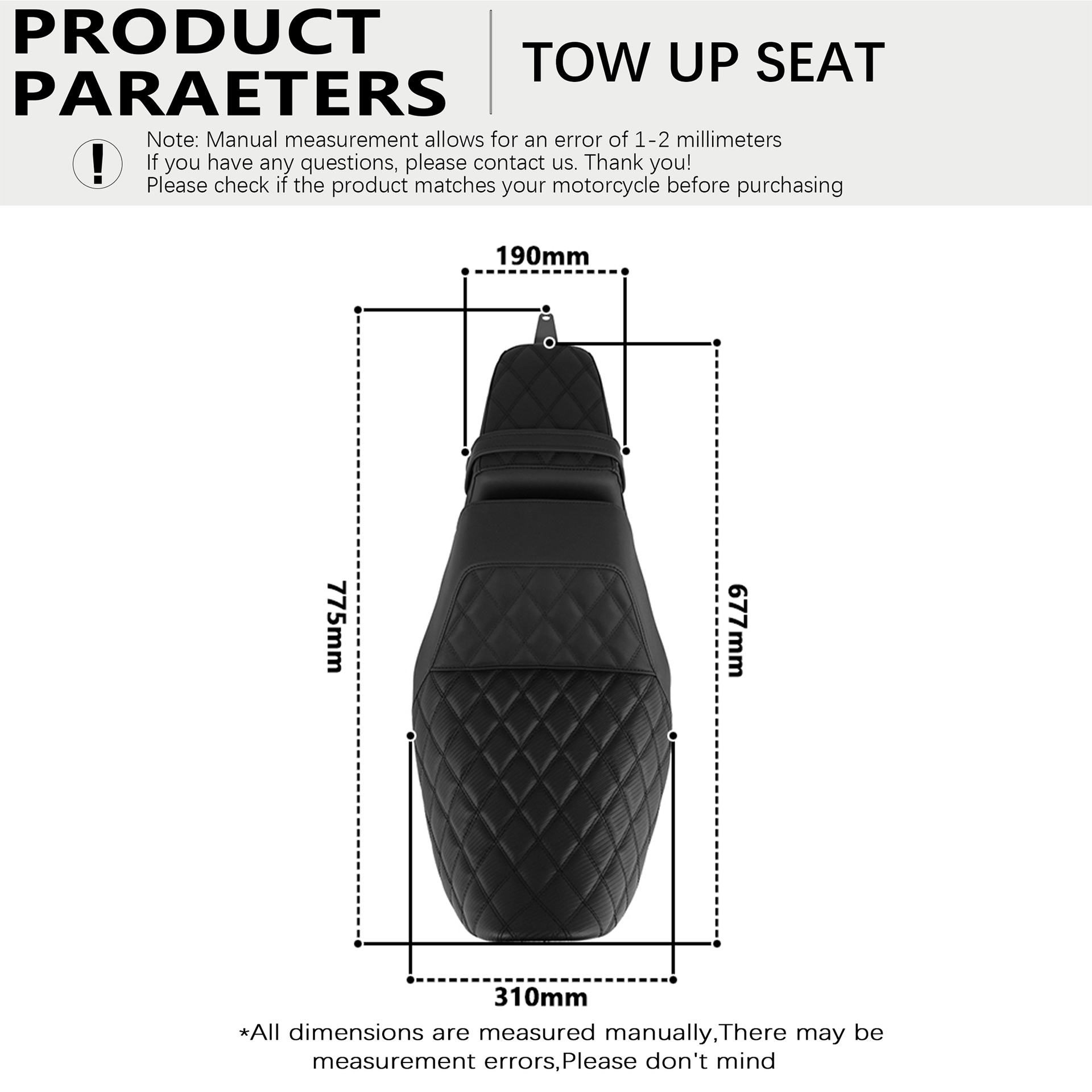 Harley Nightster 975 Nightster Modified Front and Rear Seat Cushion Rh975 One-Piece Double Seat Cushion Jmmotoadv