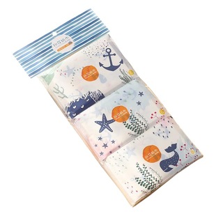 Cute wallet ocean printing handkerchief paper portable purse napkin small bag cartoon color toilet paper wholesale