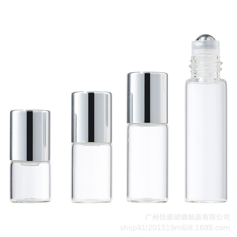 現品ビーズボトル1ml 2ml 3ml 5ml香水分注瓶透明ボールボトル精油原液サンプルボトル|undefined