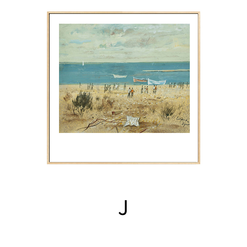 Spiros Niche Light Luxury Art Decorative Painting Living Room Painting Dining Room Square Landscape Painting Bedroom Mural Painting
