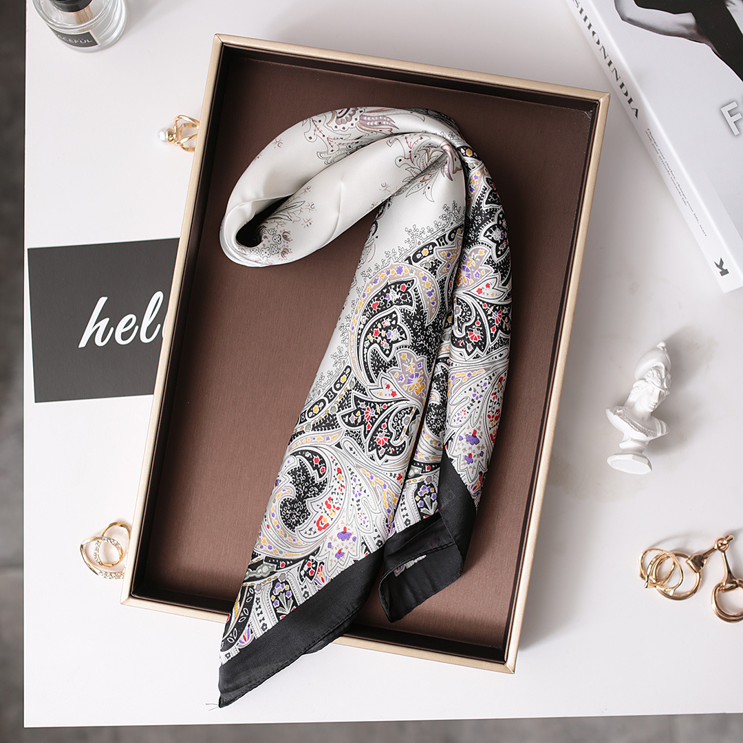 Diadema versátil coreana para mujer, seda nueva cuadrada pequeña de 70cm, estilo fino de primavera y otoño, combinado con moda decorativa_voghion.com