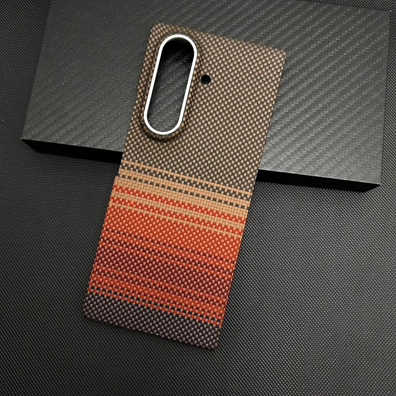 Samsung zfold7 磁気ケブラー アラミド繊維素材の浮き編みプロセス携帯電話ケース磁気吸引に適しています。|undefined