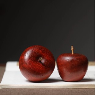 Rosewood Carved Apple Wen Play Handle Tea Table Ornaments Furniture Ornaments Ping An Joy Factory Wholesale