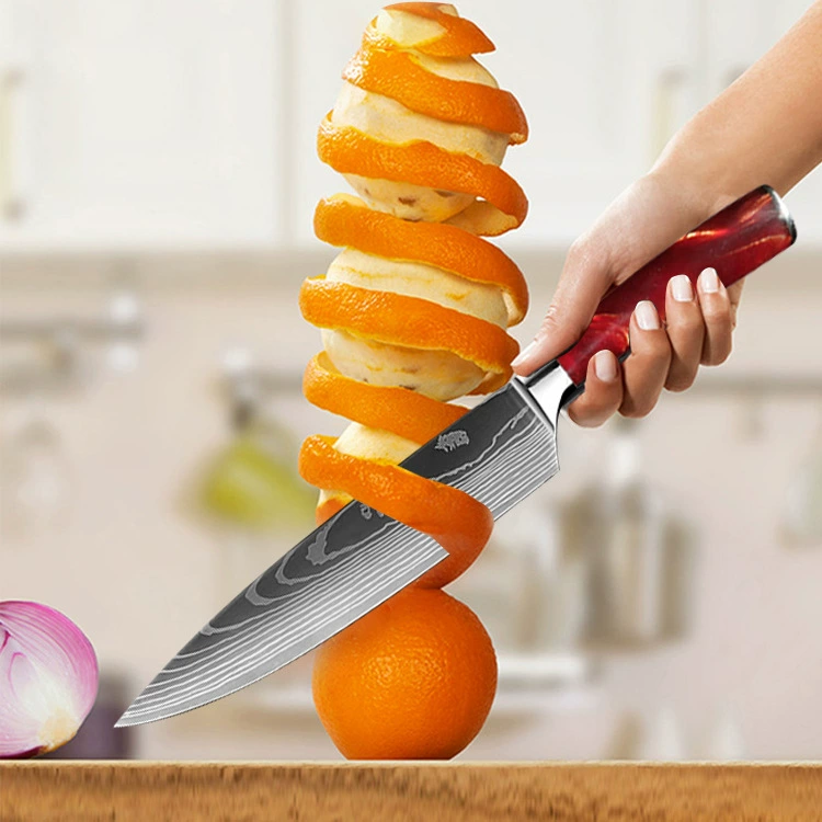 Двенадцать дамасских шеф-ножей тонкий легкий ломтик мясо маленький кухонный нож кухонный нож девять предметов набор