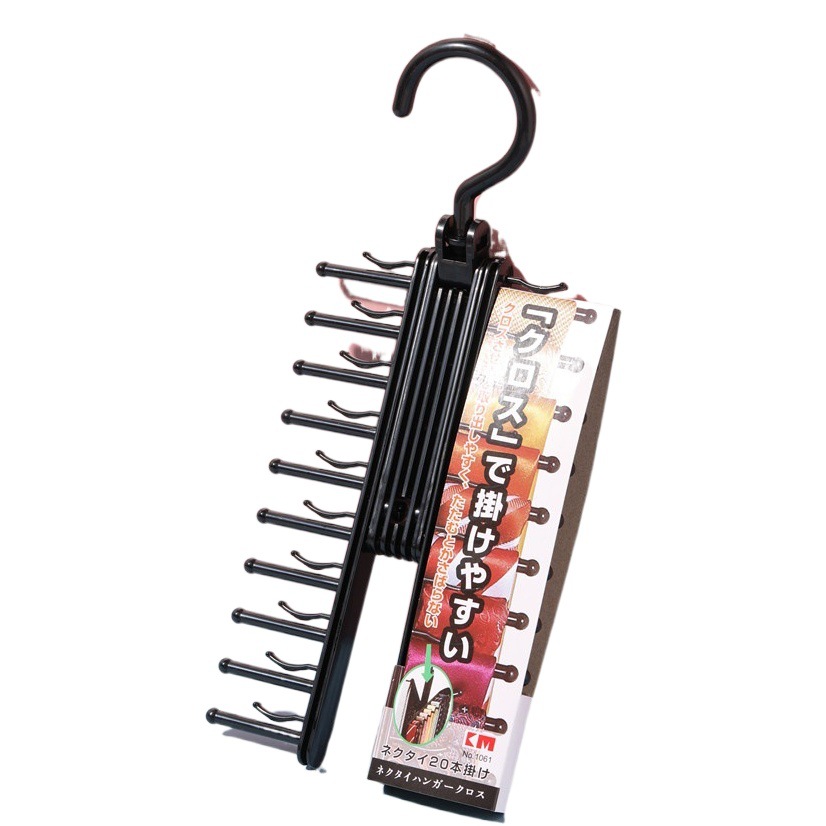 Original order tie storage clip multi-layer scarf scarf belt rack convenient belt 20 rows display stand