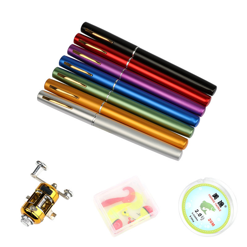 Foreign Trade Pen Fishing Rod Mini Portable Fishing Rod Set PenFishingRod Pen Holder Type A+P