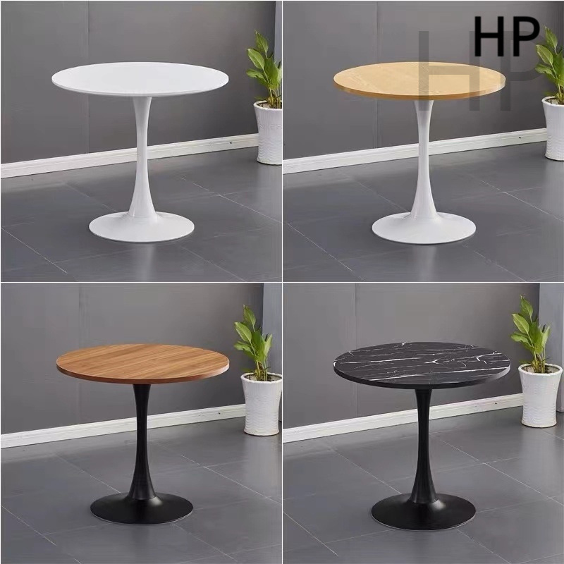 Hotel Milk Tea Shop Tables and Chairs Hotel Reception Office Negotiation Round Table Factory Affordable