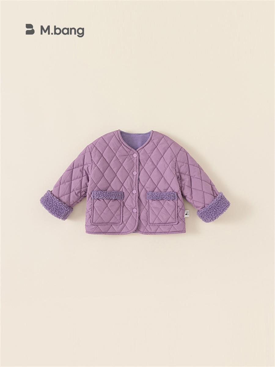 Youbao ropa para niños ropa para niños coreanos nuevos productos de invierno abrigo acolchado para niñas más chaqueta gruesa de terciopelo para niños DY23016