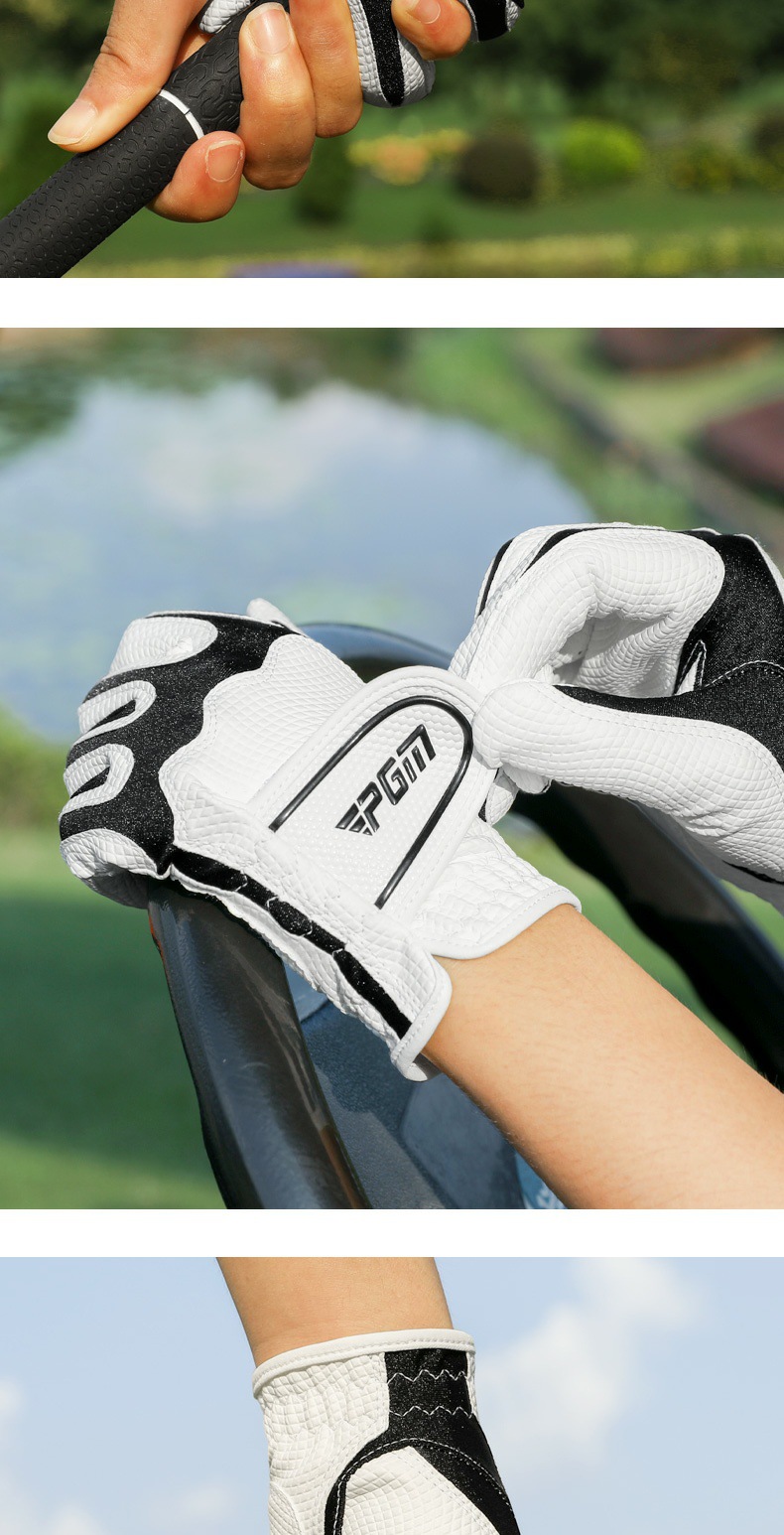 Găng tay golf nữ PGM chống trượt Lycra đàn hồi cao, thoáng khí, tay đơn trái/phải — S chi tiết 6
