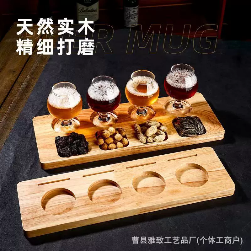 Скандинавская стойка для хранения стакана из цельного дерева столешница стеклянная бокашка для вина деревянная подставка для сушеных фруктов