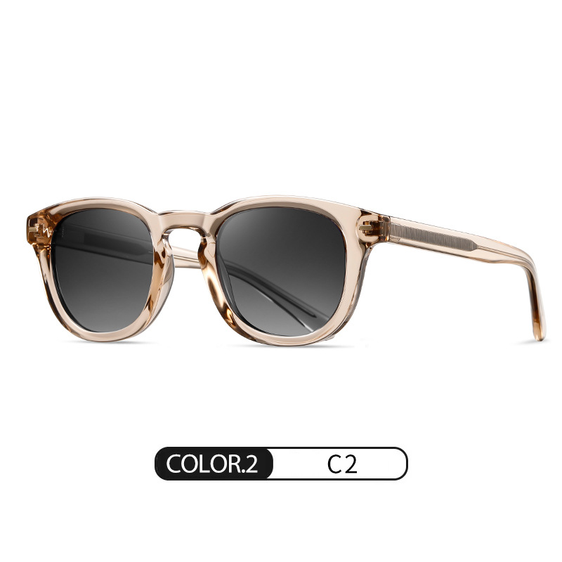 Nuevas gafas de sol polarizadas S31130 gafas de sol de hoja de protección solar al aire libre de moda gafas de sol de montura redonda de venta caliente transfronteriza