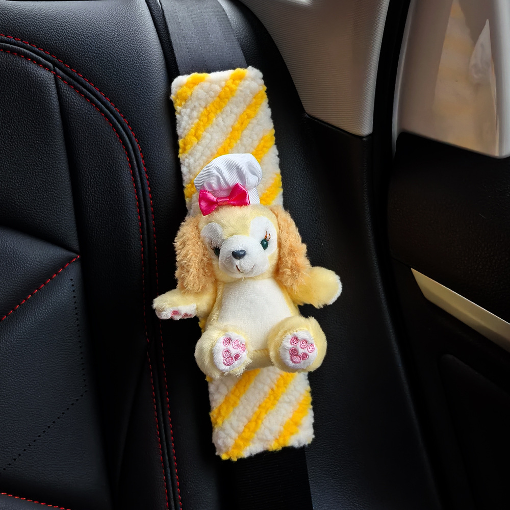 Protector de Hombro para Cinturón de Seguridad de Peluche Decorativo para Automóvil