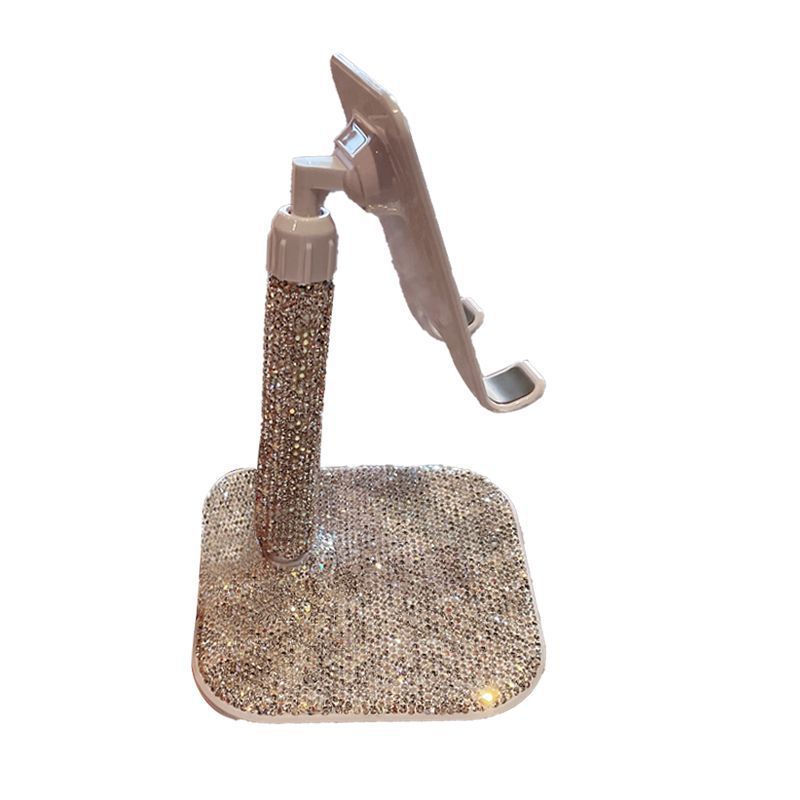 Telefoane mobile și telecomunicații Suport pentru telefoane mobile de lux cu diamante împânzit tabletă de urmărire a dramelor Suport multifuncțional de transmisie în direct_voghion.com