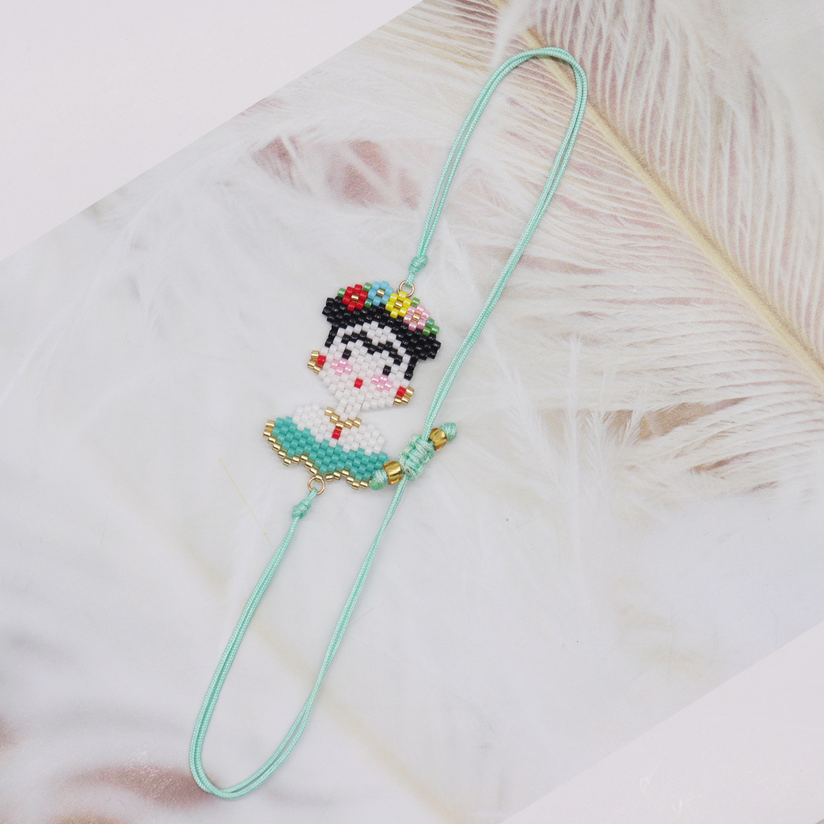 Style Ethnique Portrait Verre Corde Perlé Femmes Bracelets display picture 4