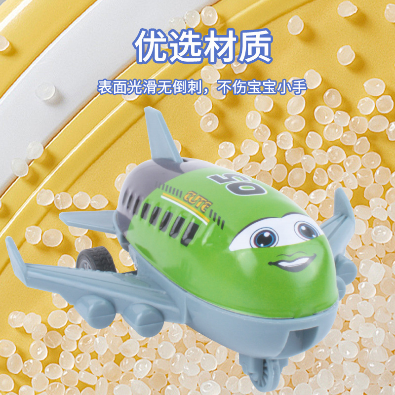 Juguetes para niños retroceso deslizante modelo de simulación de avión de chapa mini avión de pasajeros niños y niñas pequeños regalos al por mayor