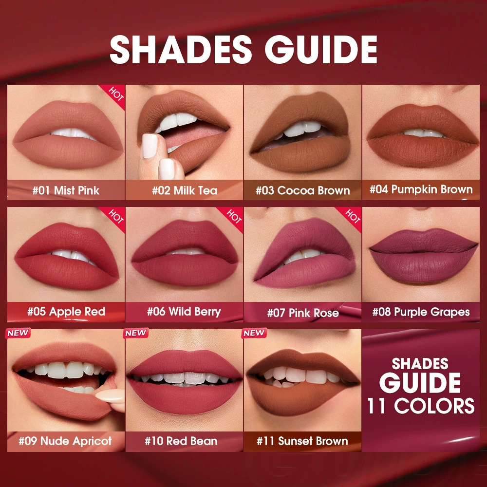 O.TWO.O Velvet Lip Glaze Light Mist Color-Holding Lollipop Lip Glaze SC057