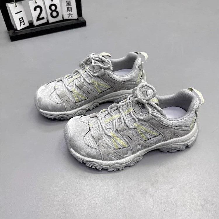 Cowhide Version Korean Style Breathable Ugly-Cute Non-Slip Hiking Dad Shoes for Women 2026 Spring New Comfortable Lightweight Sneakers Cowhide Version Korean Style Breathable Ugly-Cute Non-Slip Hiking Dad Shoes for Women 2026 Spring New Comfortable Lightweight Sneakers