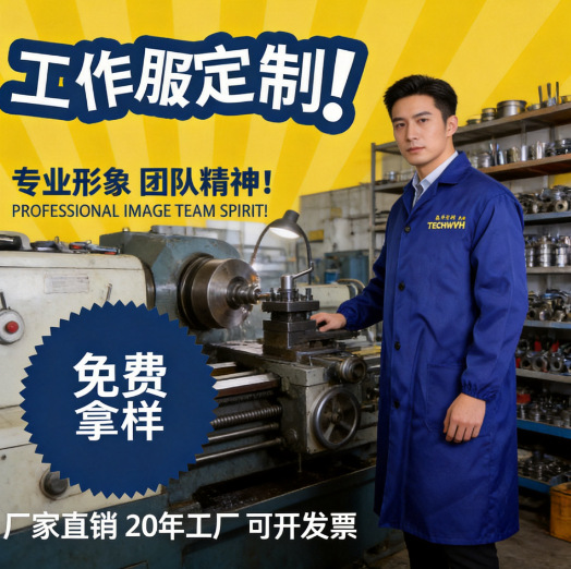 大褂春秋长款工作服工装蓝大褂加厚款长袖迷彩大褂罩衣大人干活