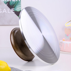 Cake turntable decorating table baking tool set aluminum alloy tray rotating wiper household commercial decorating turntable