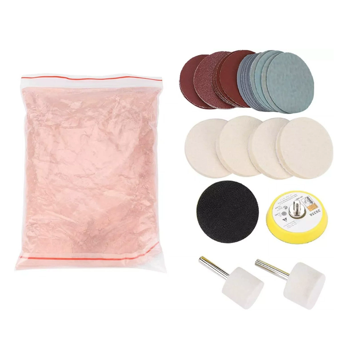 Комплект для полировки стекла 8 унций оксид церия пластина шерсть полировка войлок