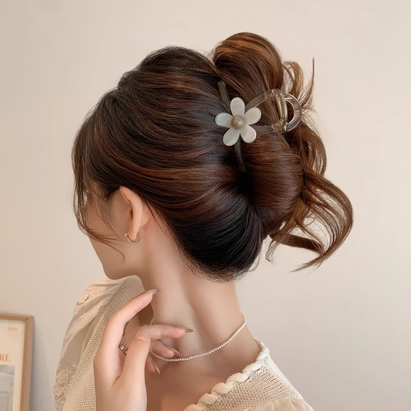 Cantidad de cabello menos agarrar clip de cabello de tiburón tamaño medio clip de cabello de alta sensación pin de cabello tocado 2025 nuevo