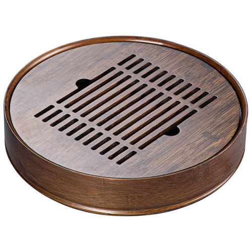 Wholesale Bamboo Water-Storing Small Tea Tray Simple Home Use Small Drainable Tea Mat Tea Sea Gongfu Tea Set
