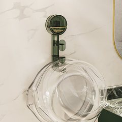 Juyi light luxury suction cup basin hook storage rack basin hanging basin bathtub bathroom punch-free wall-mounted