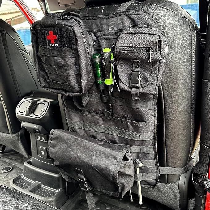 Автомобильный тактический органайзер на спинку сиденья, сумка для хранения с несколькими карманами, подвесная сумка для автомобильного сиденья molle, универсальная сумка для хранения