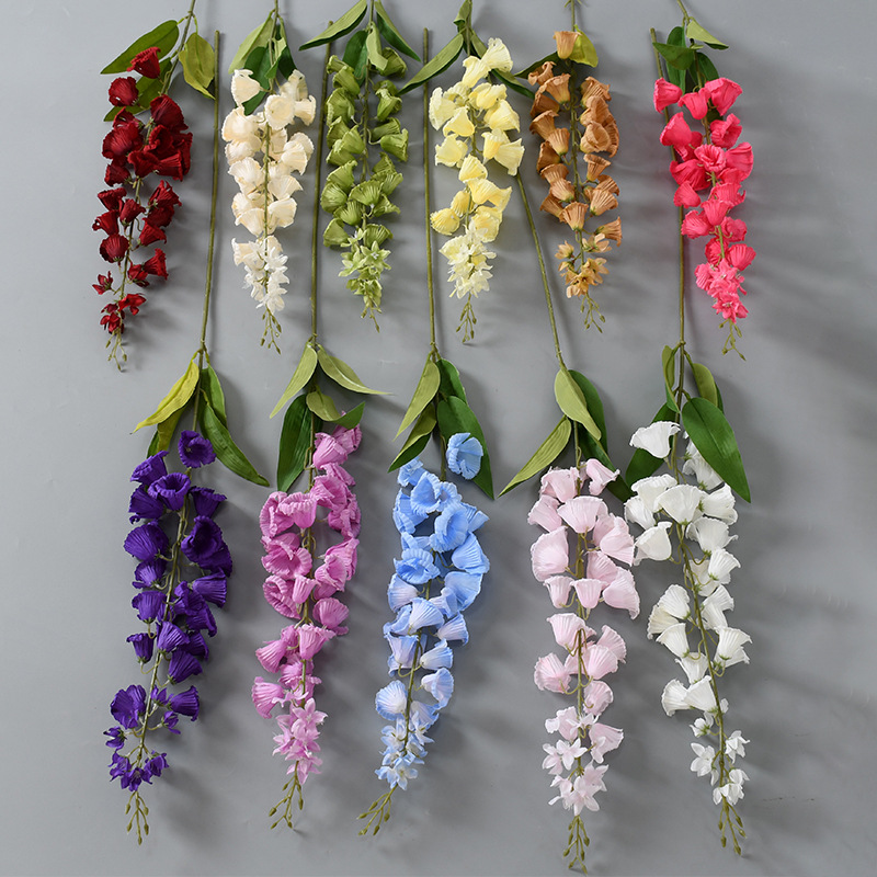 Simulación de orquídeas de ramas largas de flores de flores elegir flores altas decoración de bodas sala de bodas de moda moda flor falsa
