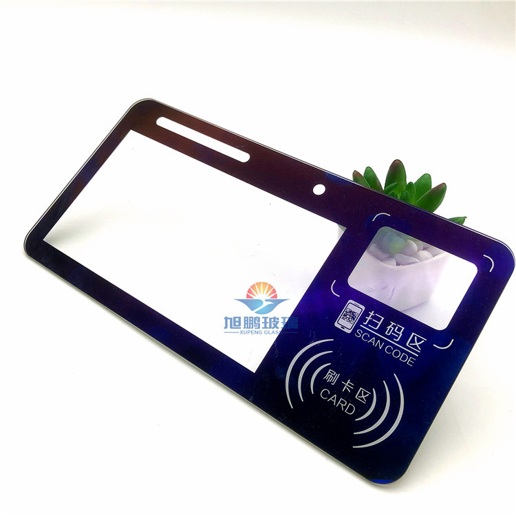 厂家供应智能门锁钢化玻璃面板 印刷玻璃深加工