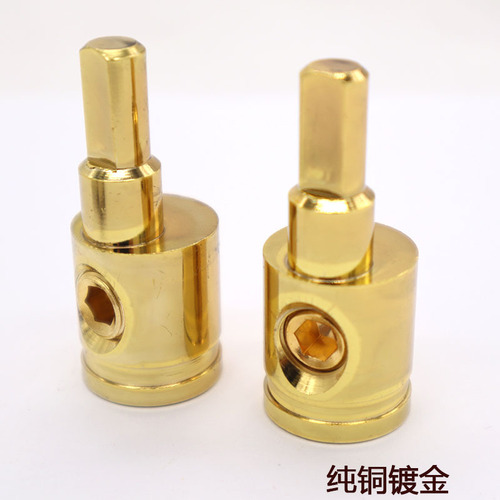 Car audio wire connector terminal power amplifier plug amplifier high-power power supply connector pure copper wire terminal