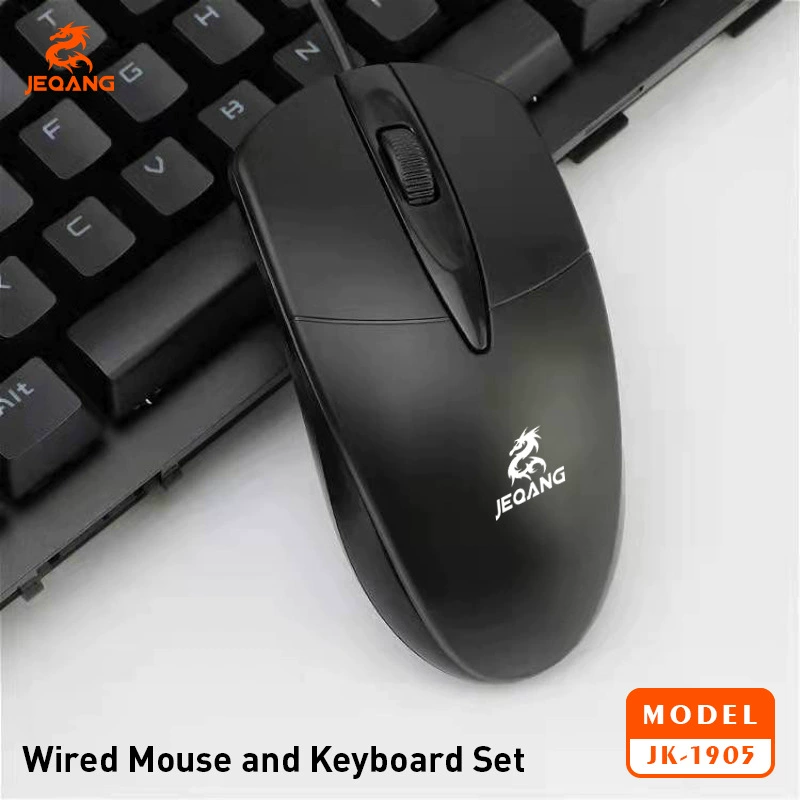 Keyboard, mouse, durable comfortable set for office