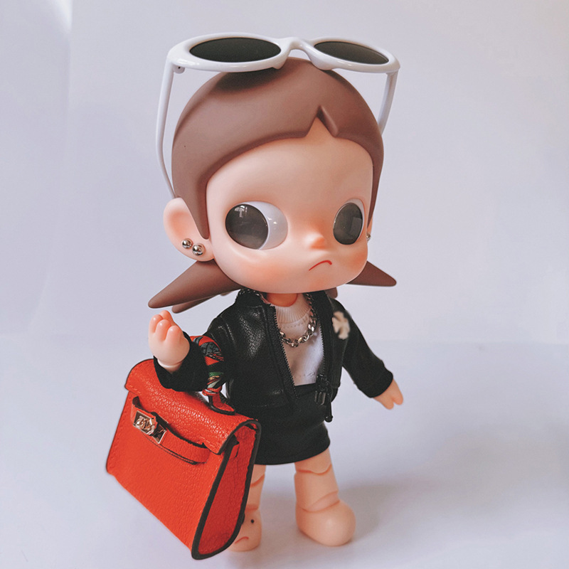 Zsiga Gaga Sister's Accessories, Cool Short-Sleeved Leather Jacket and Zsiga Gaga Sister's Movable Doll Clothes Zsiga Gaga Sister's Accessories, Cool Short-Sleeved Leather Jacket and Zsiga Gaga Sister's Movable Doll Clothes