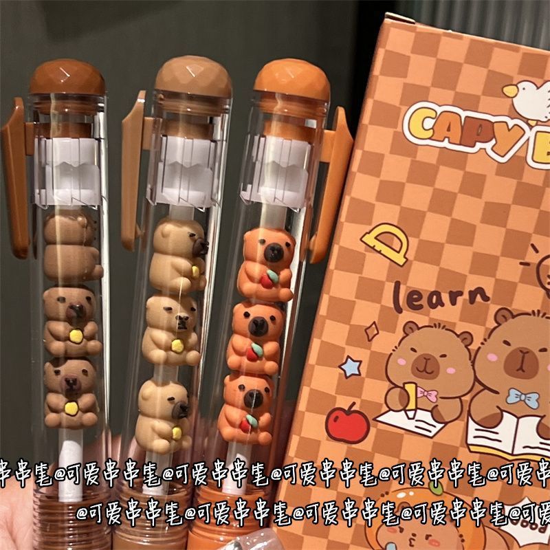 ハローキティ ストリングペン パーソナライズされたインスタイル 楽しくてかわいい 高価値減圧学生速乾筆ペン ブラック 0.5|undefined