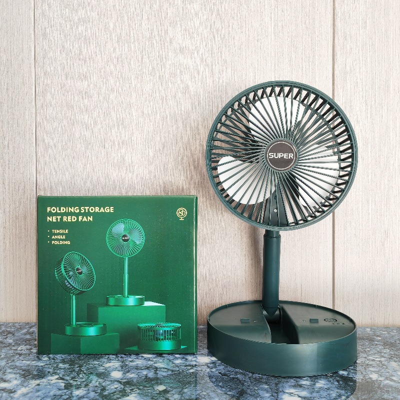 Folding table small adjustable handheld air fan for students