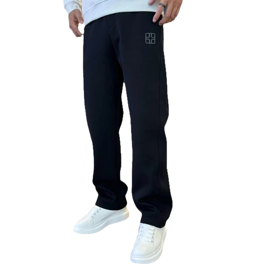 Primavera y otoño pantalones juveniles para hombres 2025 nuevos pantalones casuales rectos sueltos otoño y invierno con pantalones deportivos de lana