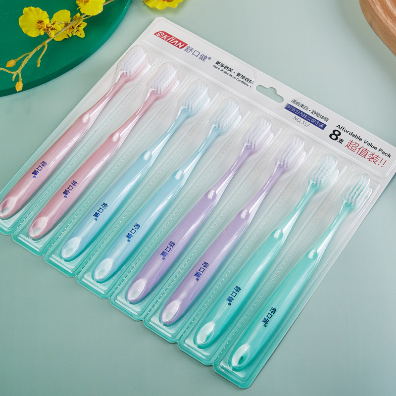 Elite soft toothbrush set for adults for home use for students