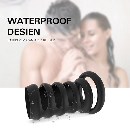 Meilang new product cross-border non-vibration locking semen ring sex toys men's silicone penis ring adult products wholesale