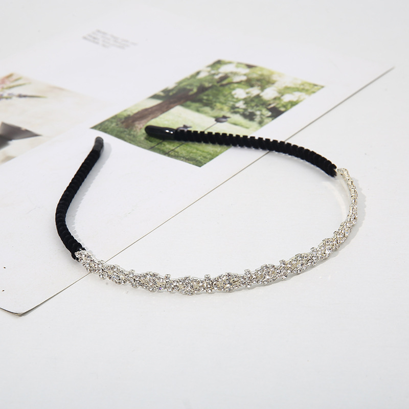 Nueva moda de moda boutique coreana para mujer diamante de agua artesanía boutique hecha a mano hermosa banda de cabello