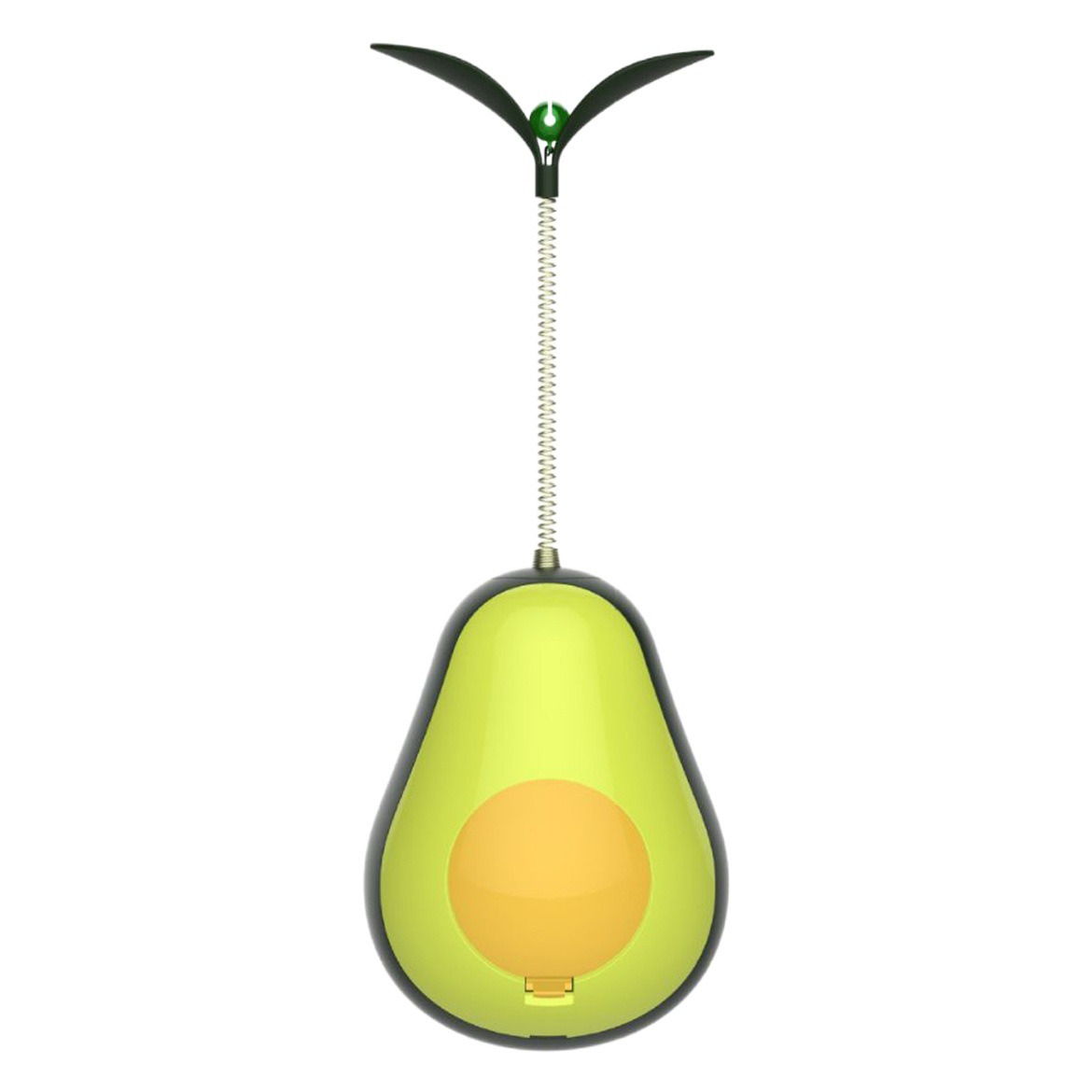 Amazon caliente-Venta de aguacate vaso Bola de menta fugas gato juguete auto-mordida molar lamiendo la música