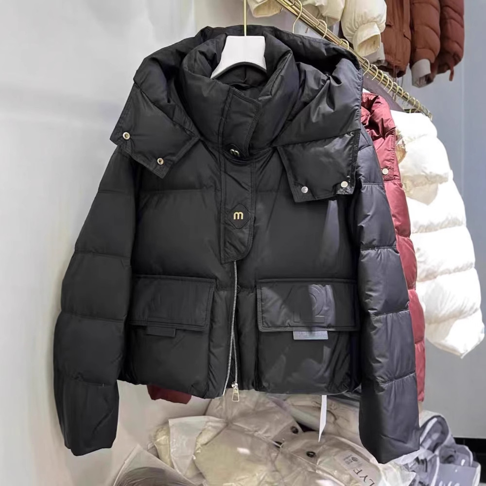 Capa de algodón para mujeres 2025 invierno Europa y Estados Unidos estudiantes nuevos chaquetas de algodón chaqueta de algodón suelta chaqueta de algodón de color sólido calentamiento image 6