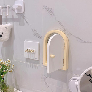 Girl's Cute Door Switch Sticker Wall Sticker Household Socket Protective Cover Switch Decorative Frame Block Stereo