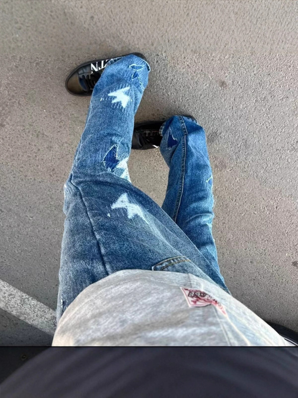 跨境高品质水洗牛仔长裤男修身小脚直筒高端潮牌时尚男式休闲裤子|undefined