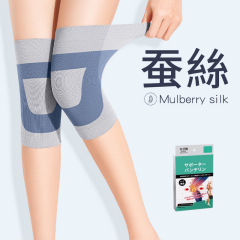日本シルク膝保護カバー保温老寒脚男性女性関節夏薄手老人エアコン滑り止め防寒