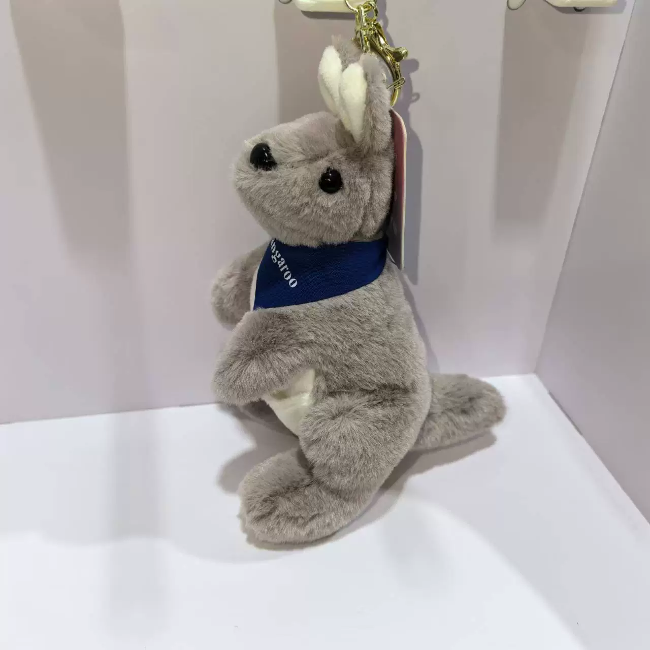 Kangaroo, creative realistic plush pendant, bag decoration, keychain, rag doll, decorations